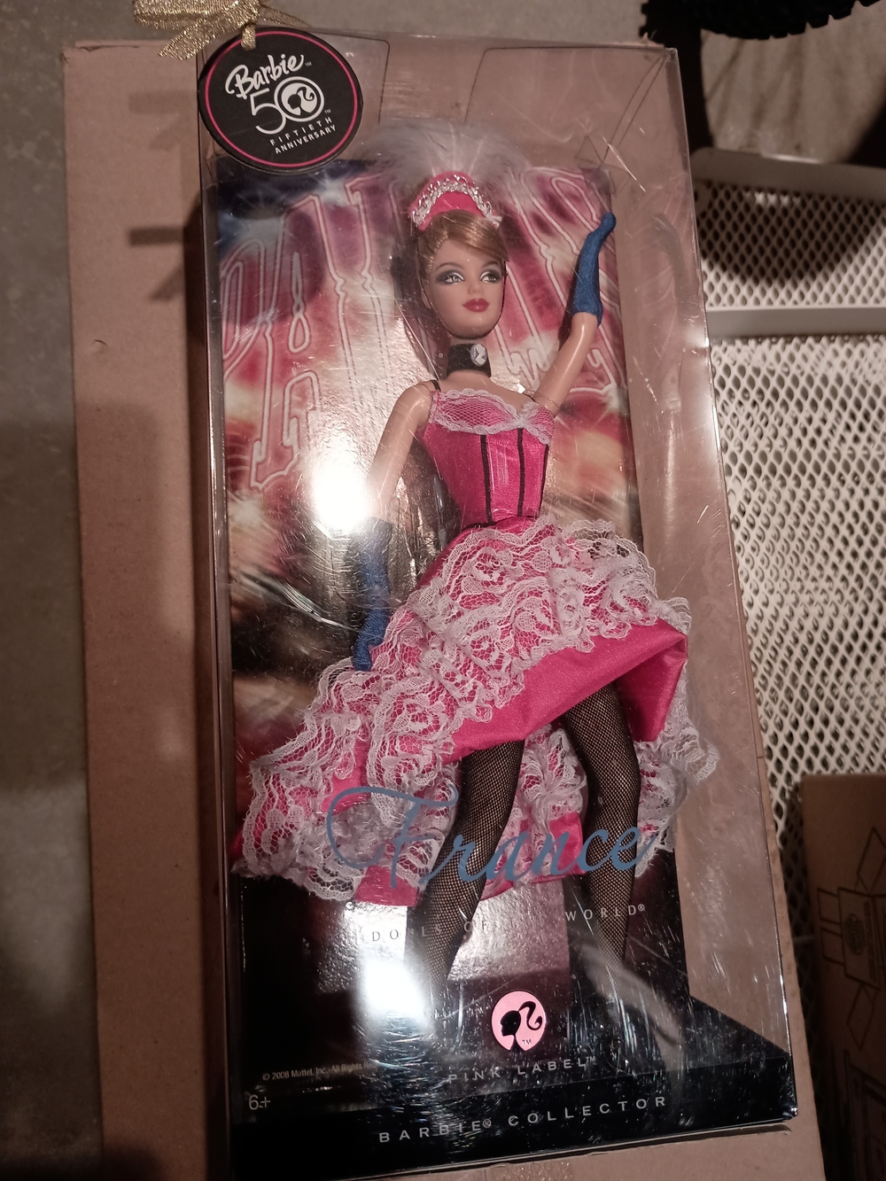 Barbie Pink Can-Can Dancer with Blue Gloves